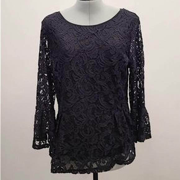 3/$30 - ADRIANA PAPELL NWOT black top, beautiful! ๐ - Picture 1 of 2